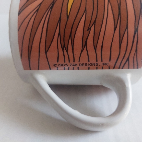 Zak Designs 1985 LION Coffee MUG Vintage Cup Classic Cartoon - Picture 5 of 5